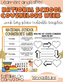 NATIONAL SCHOOL COUNSELORS WEEK ACTIVITY + PLANS | SCHOOL 