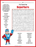 NATIONAL SUPERHERO DAY Word Search Puzzle Worksheet Activity