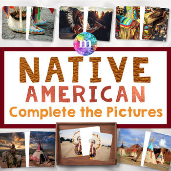 Preview of NATIVE AMERICAN HERITAGE Month, Picture Matching, Montessori Activity