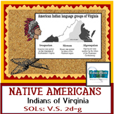 NATIVE AMERICAN INDIANS OF VIRGINIA -  SOLs for Virginia S