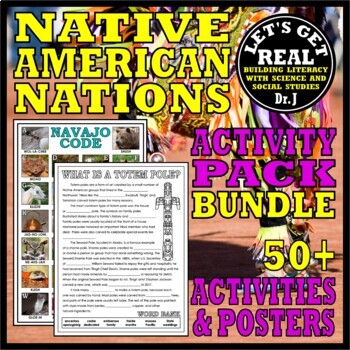 Preview of NATIVE AMERICAN NATIONS ACTIVITY PACK BUNDLE