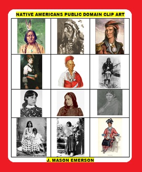 Preview of NATIVE AMERICAN PUBLIC DOMAIN CLIP ART (258+ images)