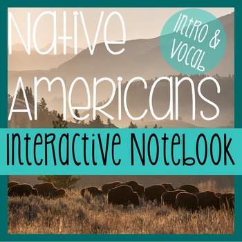 Preview of NATIVE AMERICANS- Social Studies Notebooking- Intro & Vocabulary Packet