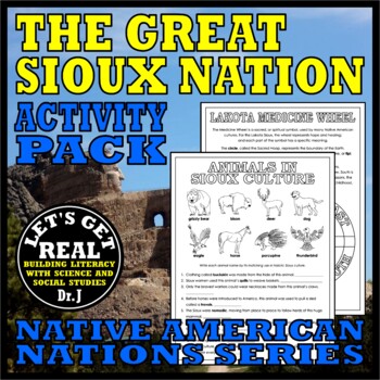 Preview of NATIVE AMERICANS: The GREAT SIOUX NATION Activity Pack