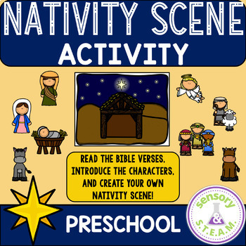 NATIVITY SCENE CHRISTMAS ACTIVITY | CHRISTIAN CHRISTMAS | CUT AND PASTE