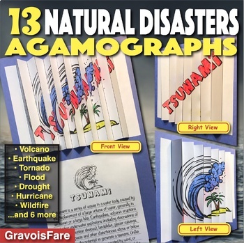 Preview of NATURAL DISASTERS - 13 Agamographs (Volcanoes, Earthquakes, Floods, and more)