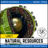 NATURAL RESOURCES UNIT - 5E Model - NGSS Bundle