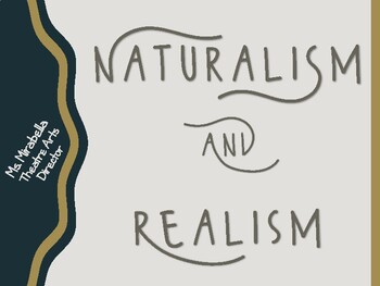 Preview of NATURALISM AND REALISM THEATRE HISTORY