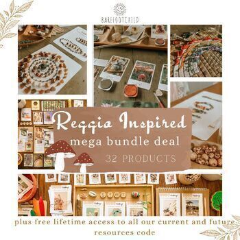 Preview of WHOLE SHOP BUNDLE DEAL- reggio emillia, montessori , nature school