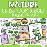 NATURE Classroom Labels | Editable Name Tags, Posters & Do