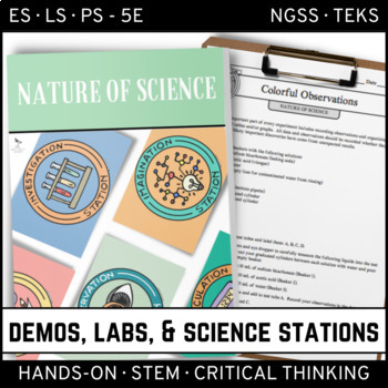 Preview of Nature of Science - Demo, Labs, and Science Stations