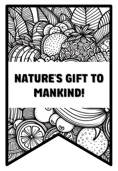 NATURE'S GIFT TO MANKIND! 10 Health And Nutrition Zentangle Coloring Pages