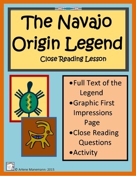 Preview of NAVAJO ORIGIN LEGEND Close Reading|Distance Learning