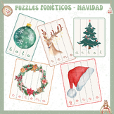 NAVIDAD / CHRISTMAS. Puzzles Fonéticod. Conciencia silábica