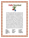 NAVIDAD- Christmas Word Search and Double Puzzle in Spanis