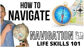 Preview of Navigate with Knowledge: NAVIGATION Life Skills Travel Safe Class: Compact Maps