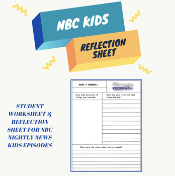 Preview of NBC Nightly News Kids Weekly Worksheet