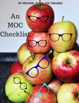 MOC Checklist for National Board Certification by NBCT Nerds TPT