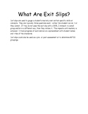 NBT Exit Slips MTSS 5th Grade
