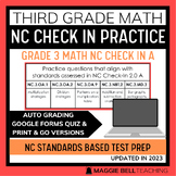 NC Check In 2.0 A - Third Grade Math Test Prep with Auto G
