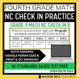 NC Check In 2.0 B - Fourth Grade Math Test Prep with Self 