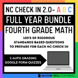NC Check In ABC | Full Year Test Prep Bundle | Fourth Grade Math