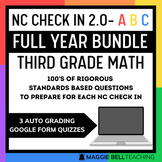 NC Check In ABC  | Full Year Test Prep Bundle  | Third Grade Math