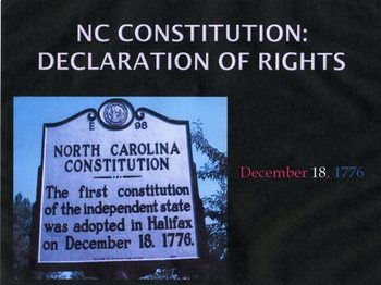 Preview of North Carolina Government: Constitution and Rights