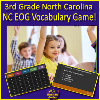 Preview of NC EOG Test Prep 3rd Grade NC Reading EOG  - Reading Vocabulary Review Game