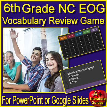 Preview of 6th Grade NC EOG Vocabulary Game - Reading Test Prep for North Carolina
