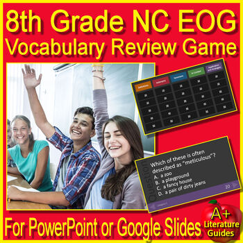 Preview of 8th Grade NC EOG Reading Vocabulary Game - North Carolina Test Prep