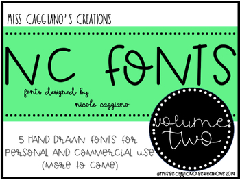 Preview of NC Fonts - Volume 2 American Sign Language Font included!