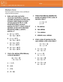 NC Math 1 Unit 5 Test: Systems of Equations and Inequalities