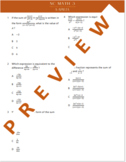 NC Math 3 EOC Review: A-APR.7a "Practice Like a Champion" 