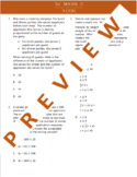 NC Math 3 EOC Review: A-CED.1 "Practice Like a Champion" Item Set