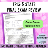 NC Math 3 Trig Graphs, Stats, & Unit Circle Final Exam Rev