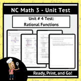 NC Math 3: Unit # 4 Test: Rational Functions