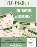 NC Math 6 Diagnostic Assessment