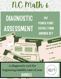NC Math 6 Diagnostic Assessment Bundle