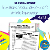 4th Grade NC Social Studies 4.B.1.1  NC Traditions Art & S