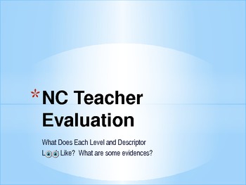 Preview of NC Teacher Evaluation...Where Are You in the Rubric?