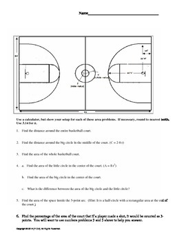Preview of NCAA March Madness Basketball Project (Sweet Sixteen) - Middle School Math