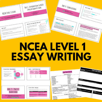 Preview of NCEA Level 1 English Essay Writing
