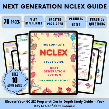 Preview of NCLEX Bundle for Next Gen NCLEX 2024-25 with 10 cover pages | Nclex notes Nclex