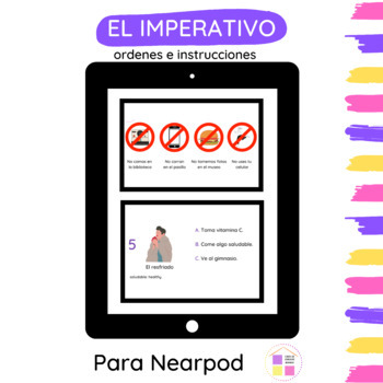 Preview of NEARPOD | EL IMPERATIVO | COMMANDS | TECNOLOGÍA | DISTANCE LEARNING