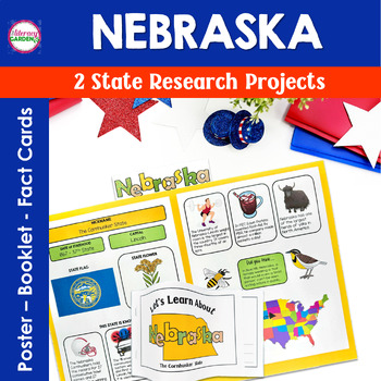Preview of NEBRASKA US State History & Symbols - A US 50 States Research Project
