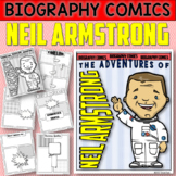 NEIL ARMSTRONG Biography Comics Research or Book Report | 