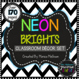 NEON Brights Classroom Decor Set {EDITABLE}