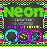 NEON Chalkboard Labels