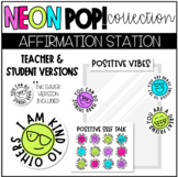 NEON POP! Affirmation Station Bright Colorful Classroom De